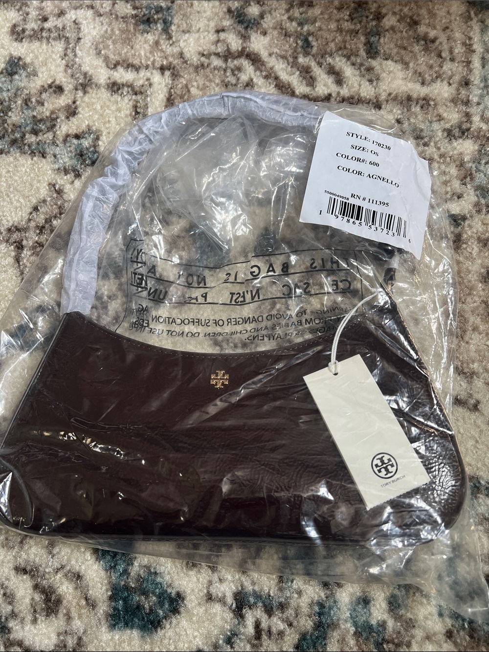 Tory Burch Burgundy Oxblood Patent Leather Shoulder Bag NWT - Picture 15 of 16